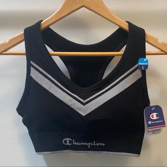 NEW! Champion Sweatshirt Chevron Sports Bra - Picture 8 of 8